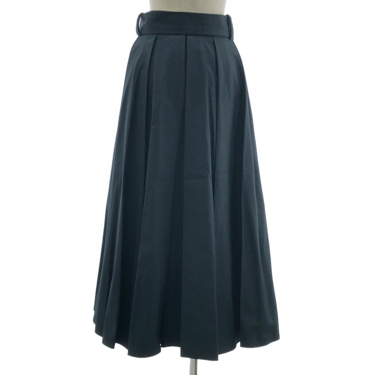 PATOU / パトゥ Canvas Pleated Maxi Skirt コットン マキシ ロングスカート