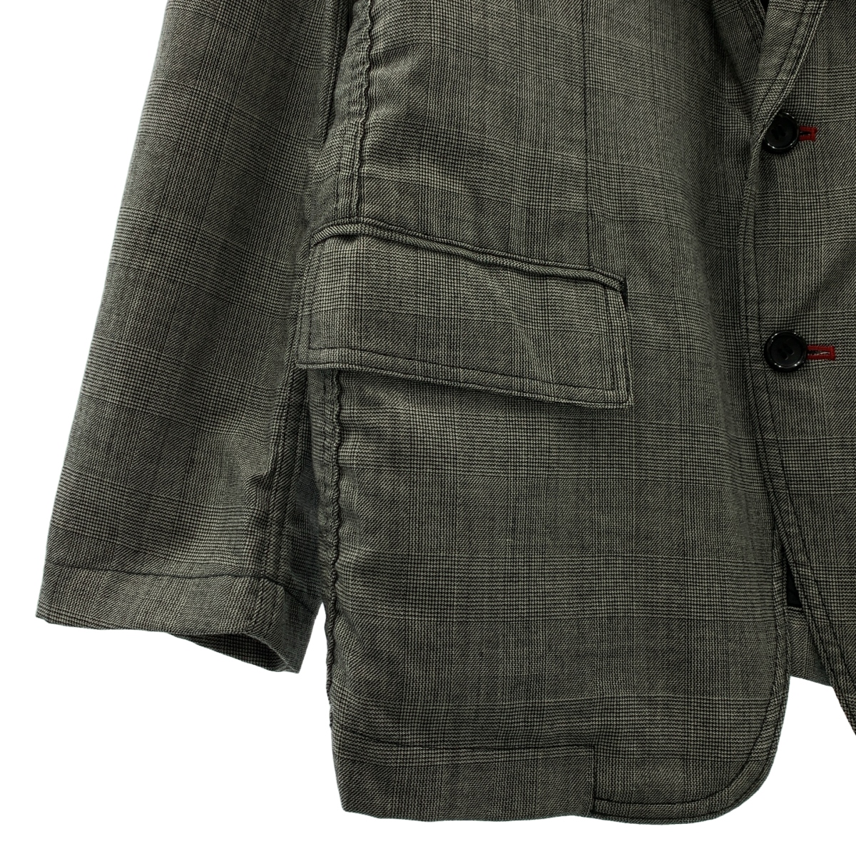 COMME des GARCONS HOMME / コムデギャルソンオム グレンチェック パッカリング テーラードジャケット