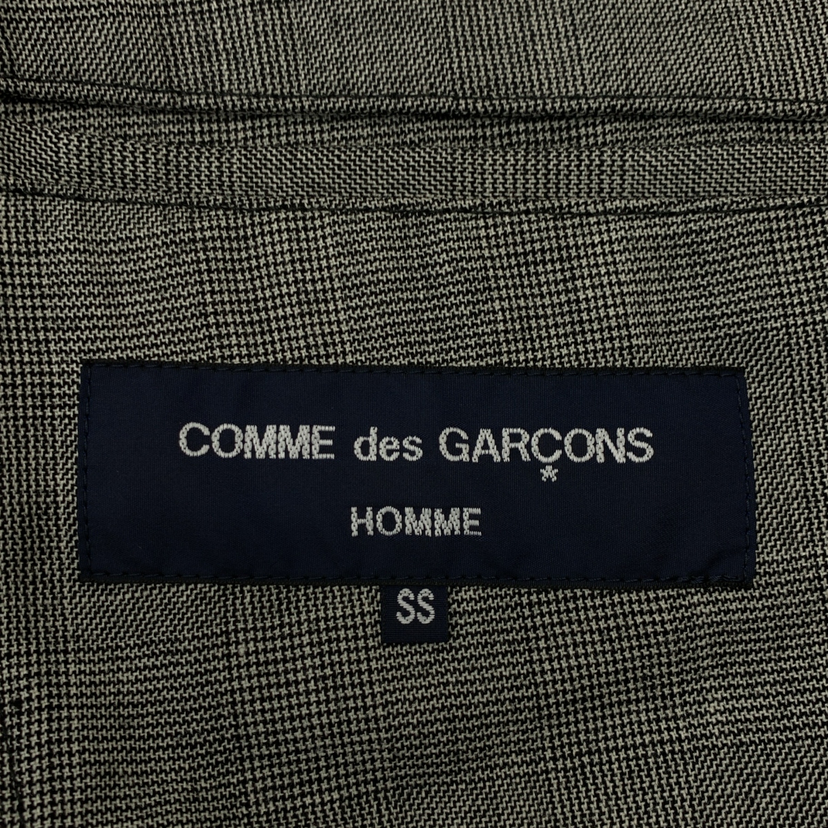 COMME des GARCONS HOMME / コムデギャルソンオム グレンチェック パッカリング テーラードジャケット