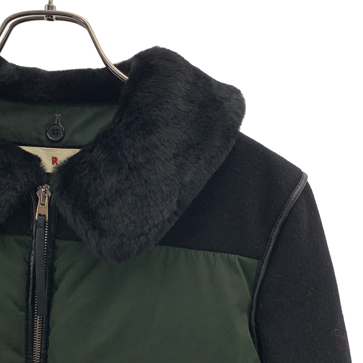 MARNI / マルニ ダブルジップ 異素材切替 ダウン ロング コート