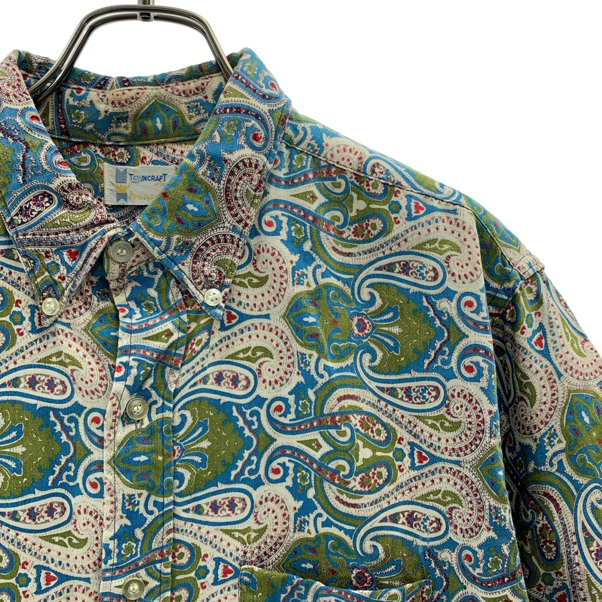 TOWN CRAFT / タウンクラフト ペイズリー柄 ボタン ダウン シャツ