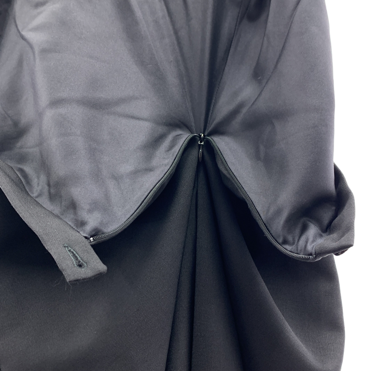 Maison Margiela / メゾンマルジェラ シルク バラセアウール 異素材 切替 変形 リワークドウールドレス ワンピース