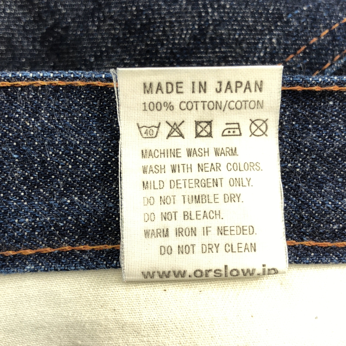 orslow / オアスロウ 101 ジップフライ テーパード デニムパンツ