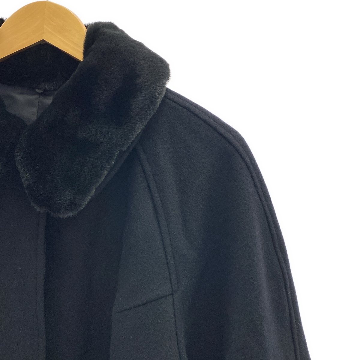 foufou / フーフー fur collar half coat ファー カラーハーフ コート