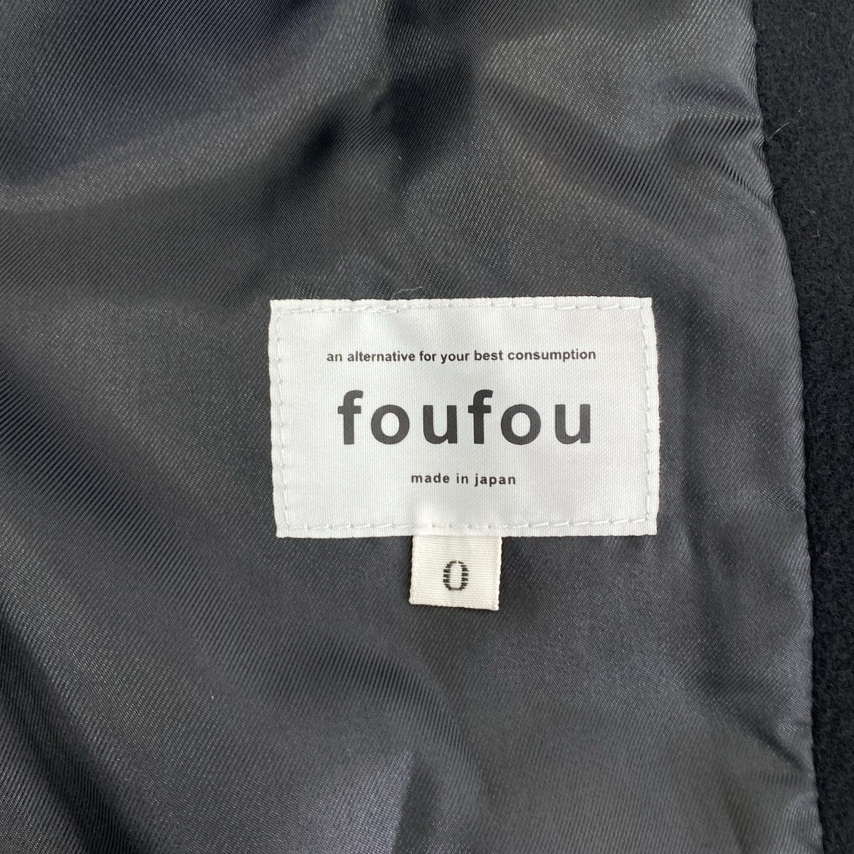 foufou / フーフー fur collar half coat ファー カラーハーフ コート