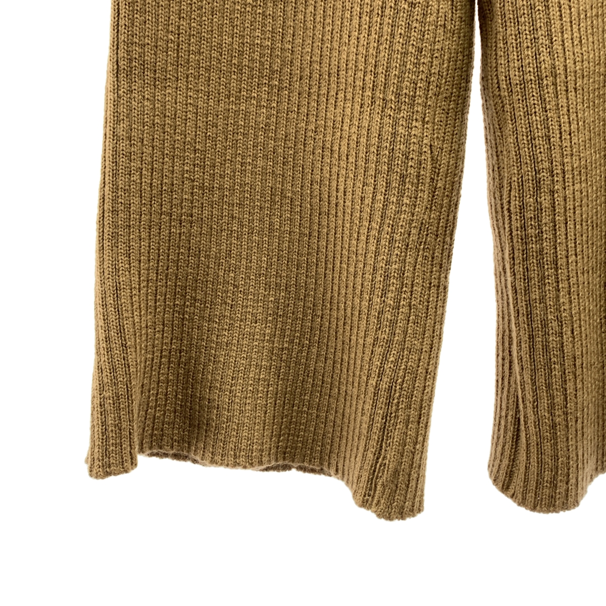 NOWOS / ノーウォス ウール サイドボタン ニット ワイド イージーパンツ