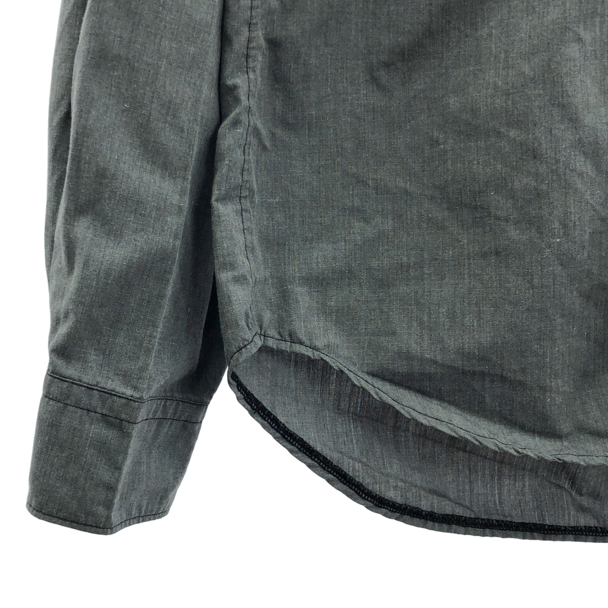 BLACK COMME des GARCONS / ブラックコムデギャルソン パッチワーク フーデッドシャツ