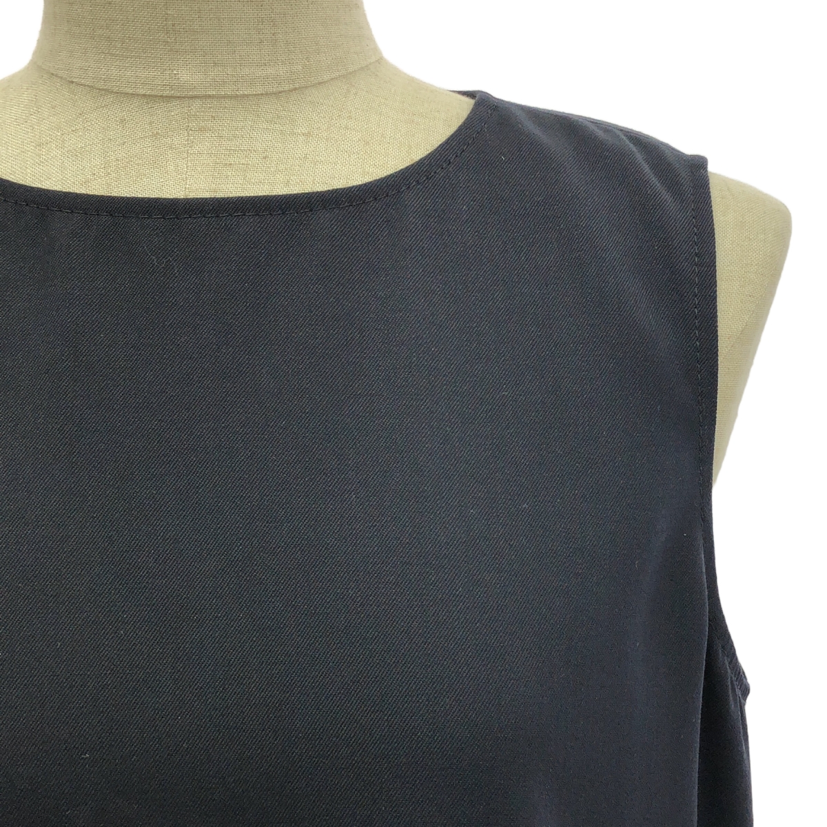 JIL SANDER / ジルサンダー ノースリーブ ウール フレアヘムワンピース