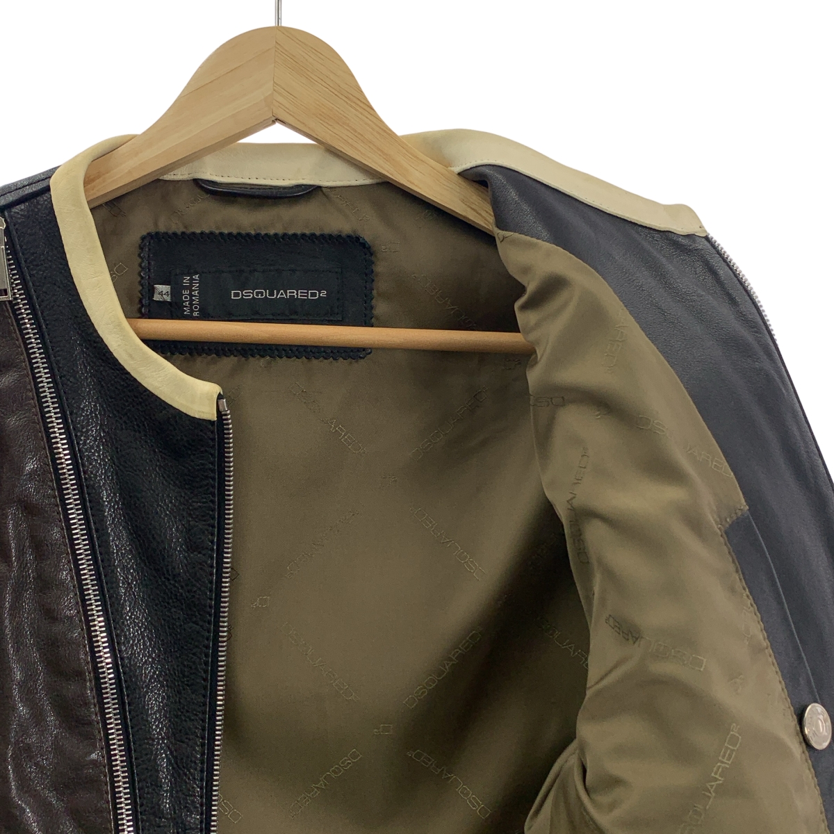 DSQUARED2 / ディースクエアード レザー マルチジップ ライダースジャケット