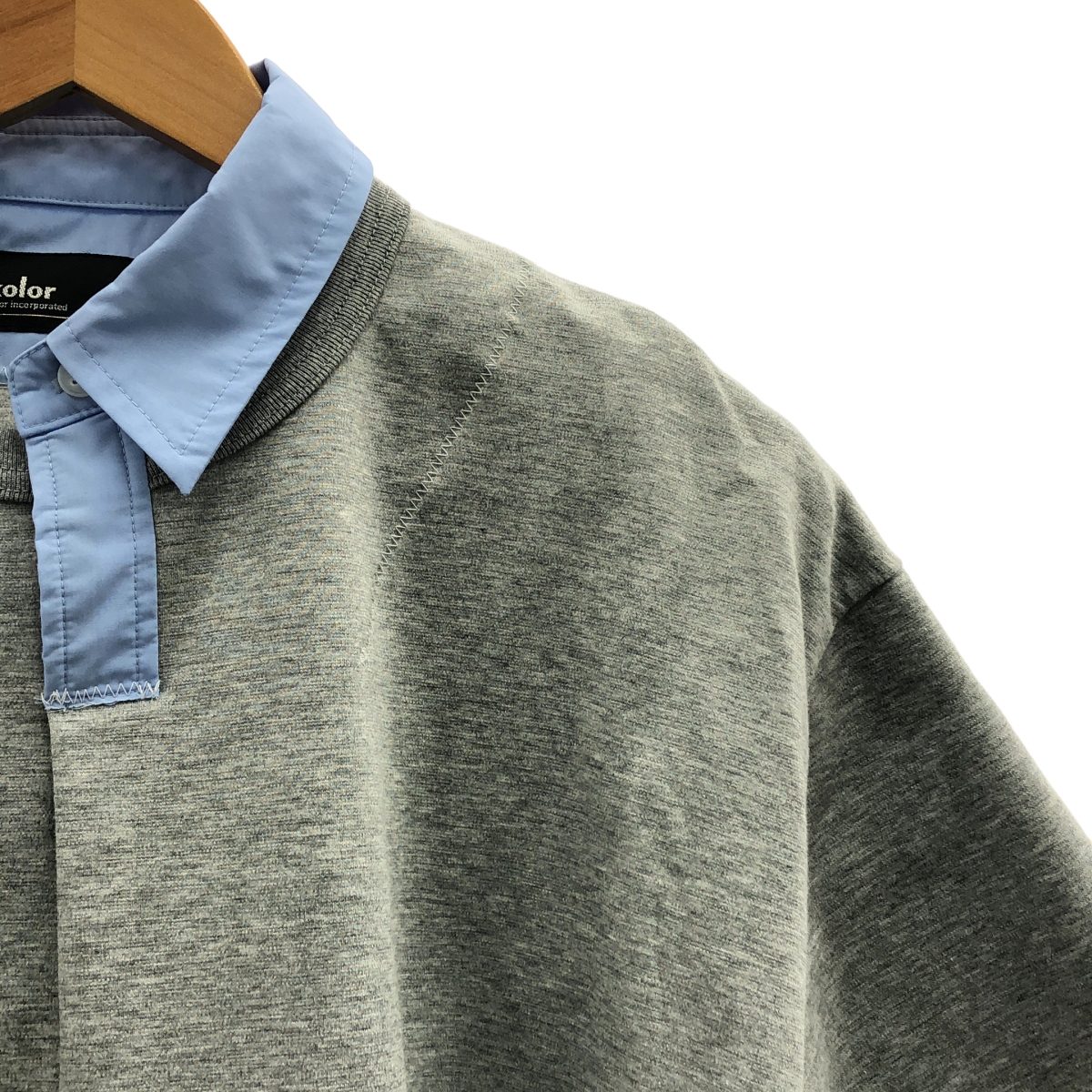 kolor / カラー Collar Switched T-shirt カラー切替 Tシャツ