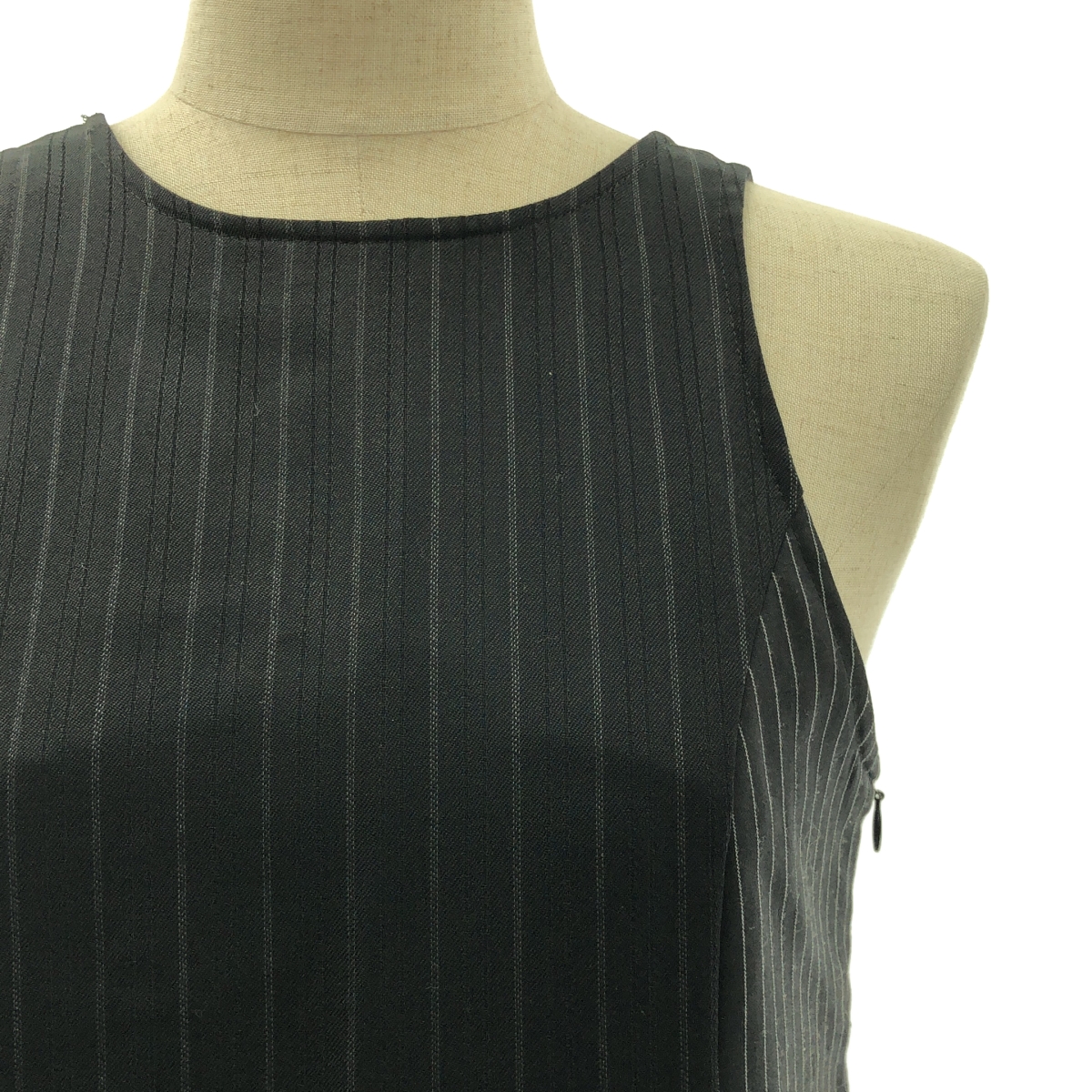 MALION vintage / マリオンヴィンテージ ストライプ パッチワーク ヴィンテージ リメイク ワンピース