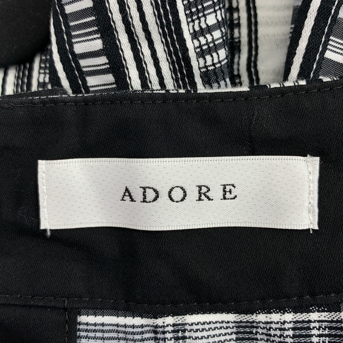 ADORE / アドーア モノトーン チェック ブラウス シャツ