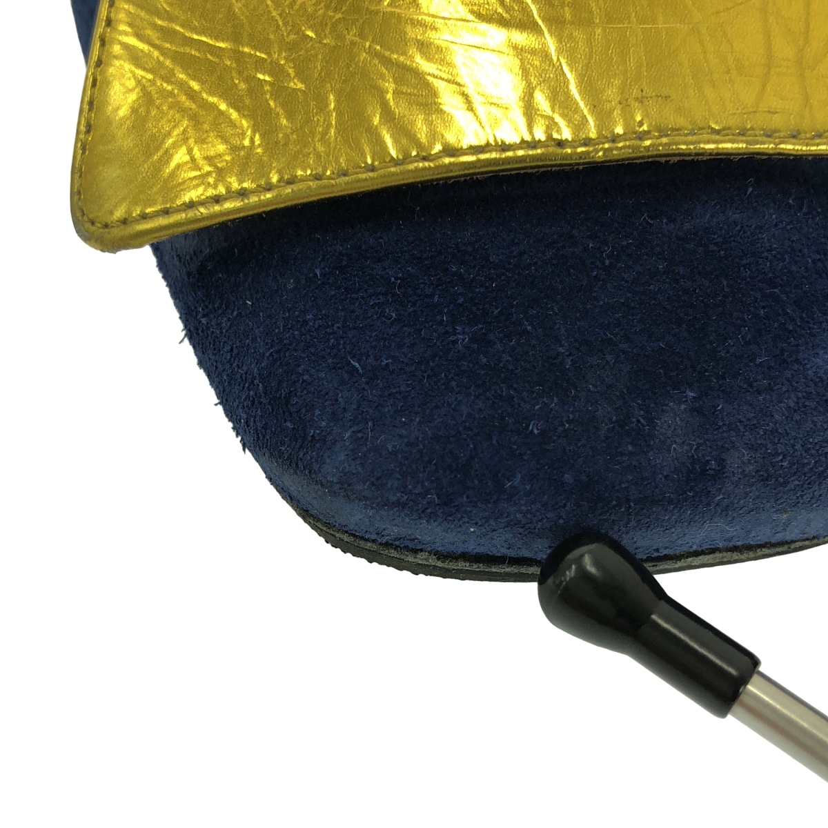 DRIES VAN NOTEN / ドリスヴァンノッテン スエードレザー フラップ スクエアトゥ スリッパ サンダル