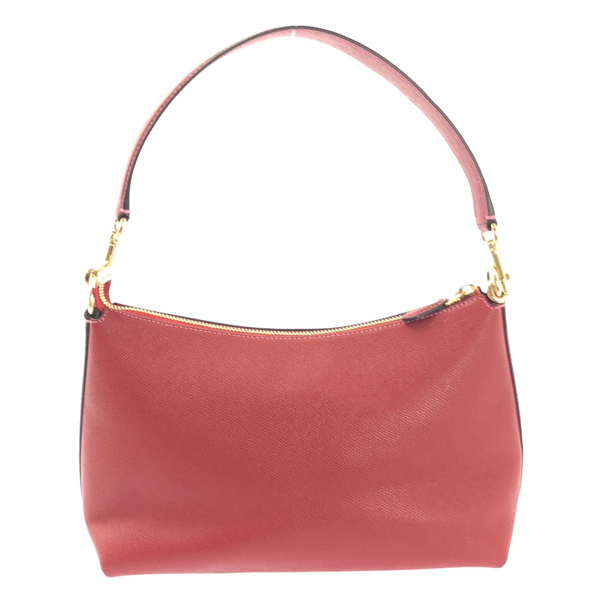 COACH / コーチ 2way ショルダー付き レザー ロゴ ハンドバッグ