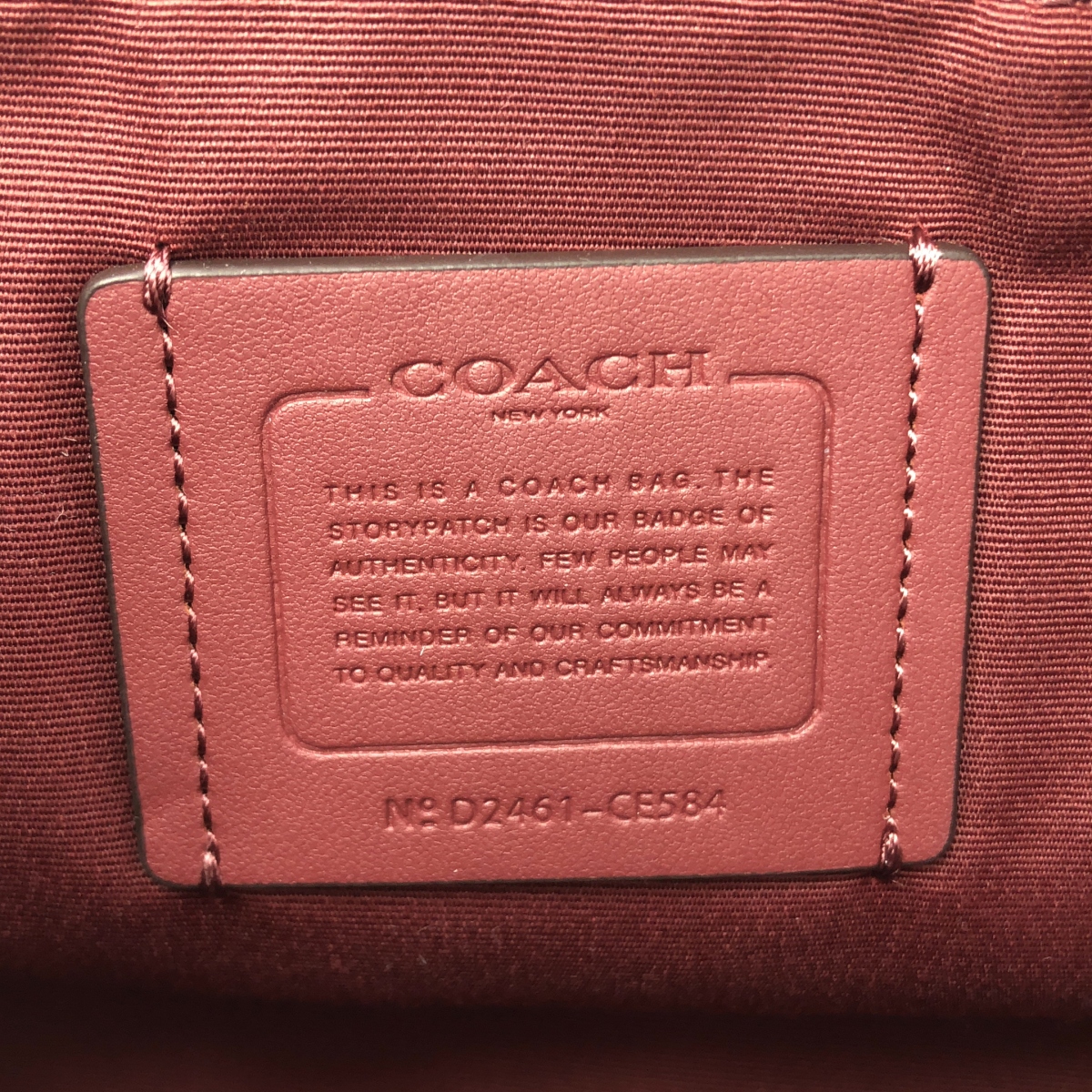 COACH / コーチ 2way ショルダー付き レザー ロゴ ハンドバッグ