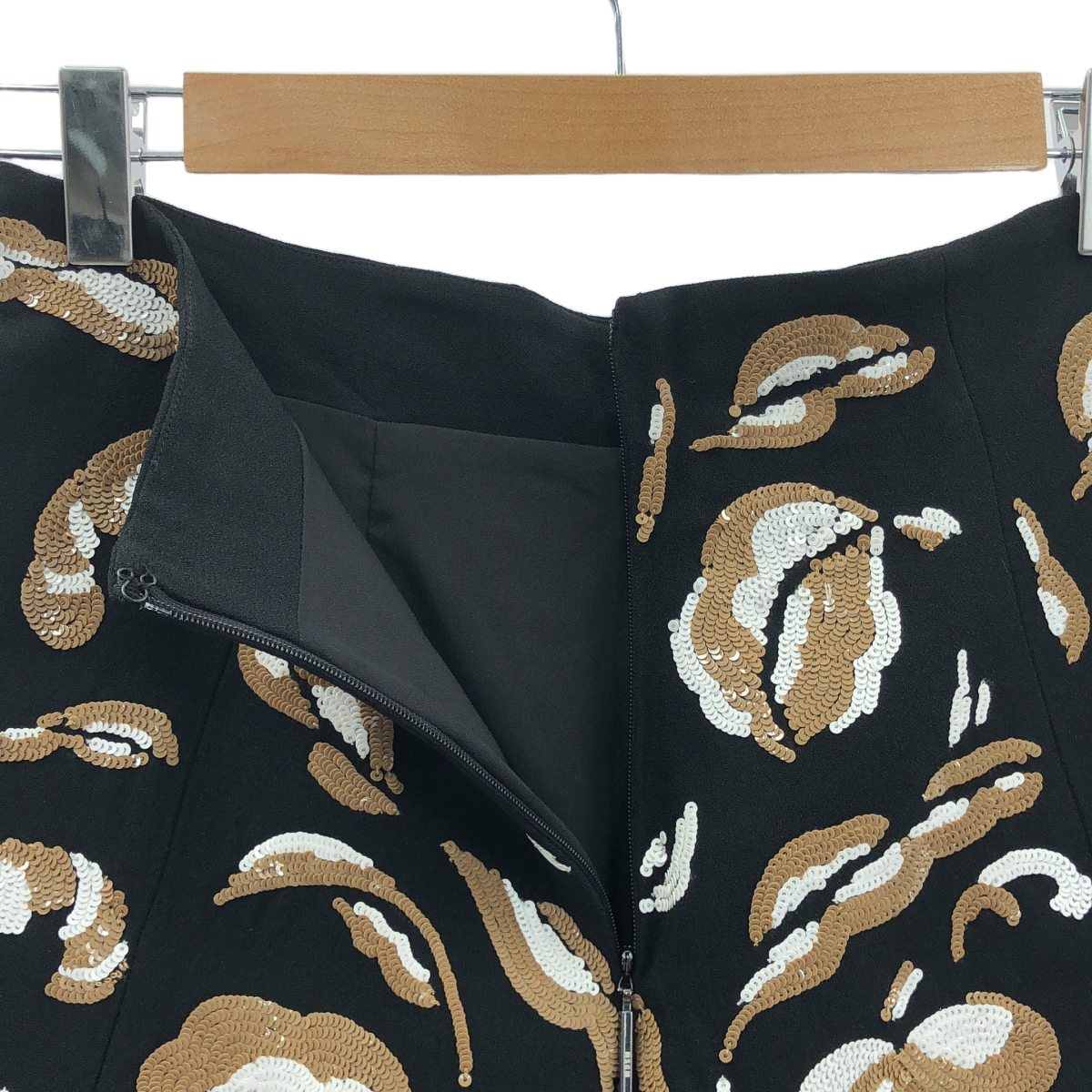 MSGM / エムエスジーエム スパンコール レイヤード ロング フレアスカート