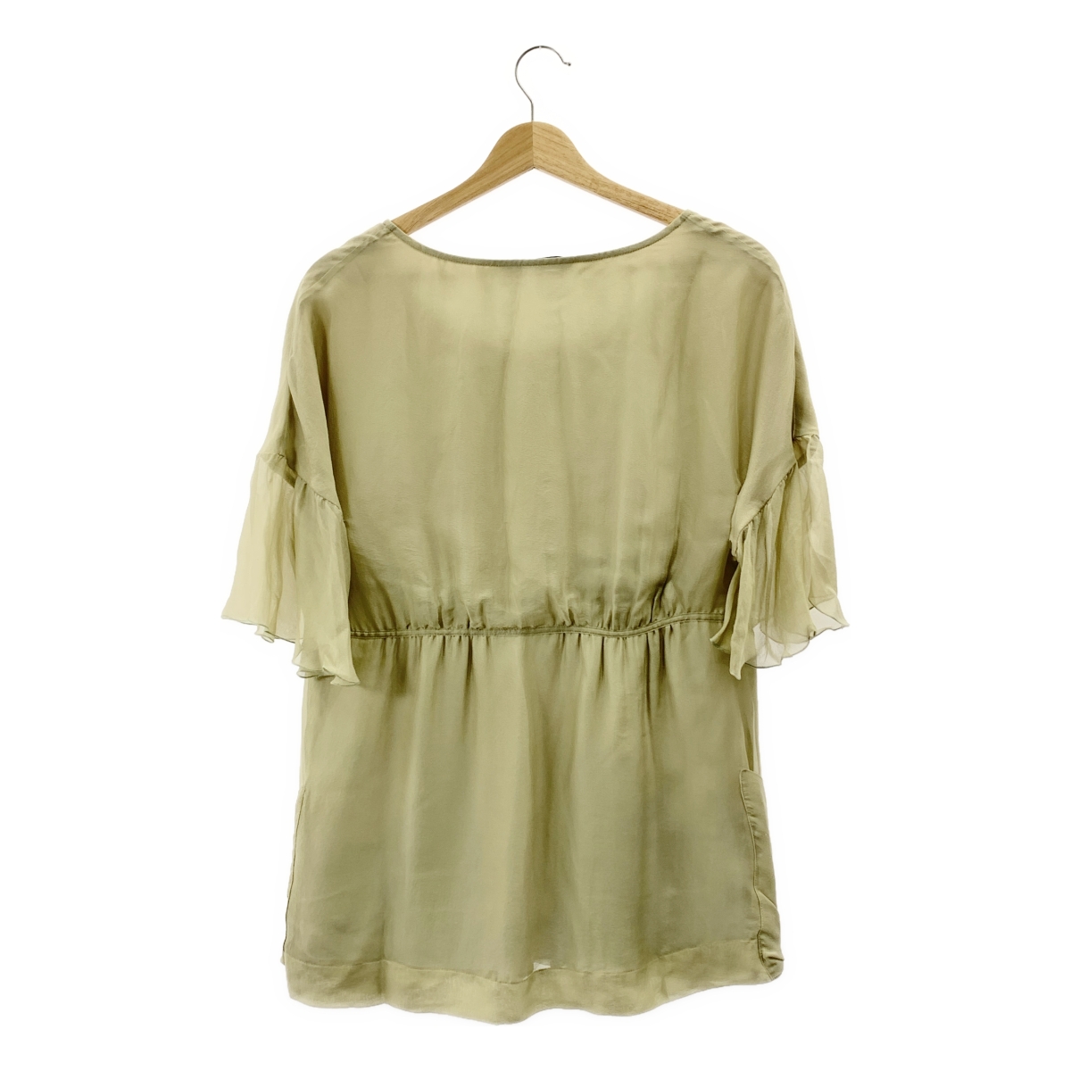 STELLA McCARTNEY / ステラマッカートニー シルク混 ギャザー ブラウス