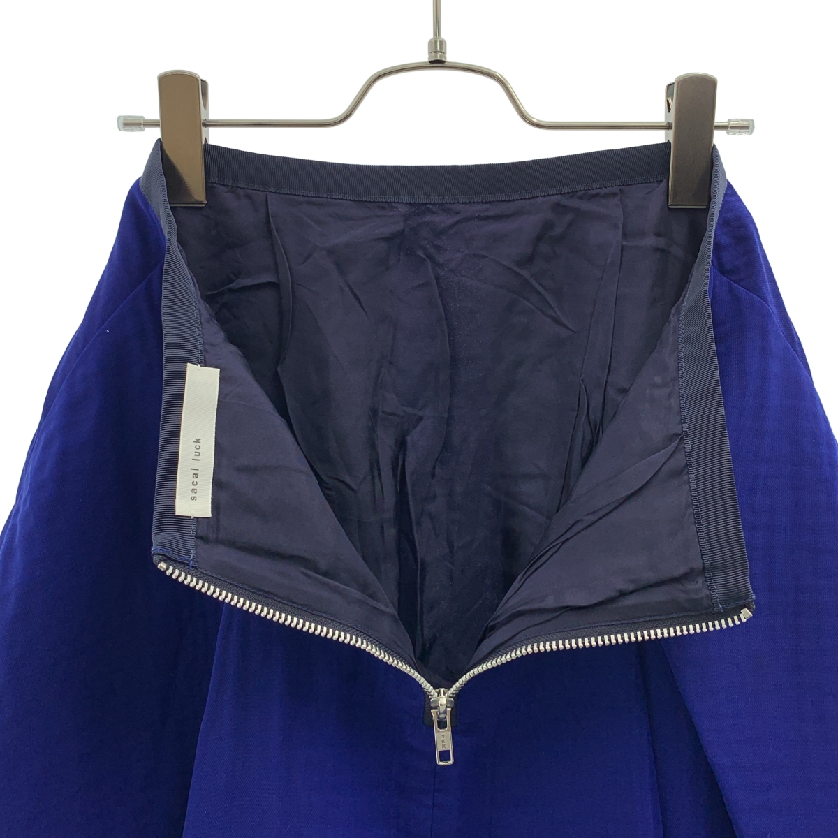 sacai luck / サカイラック バックジップ スカート / 裏地付き