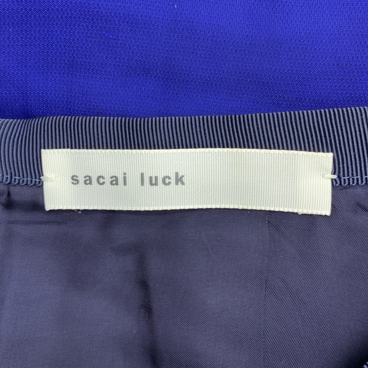 sacai luck / サカイラック バックジップ スカート / 裏地付き