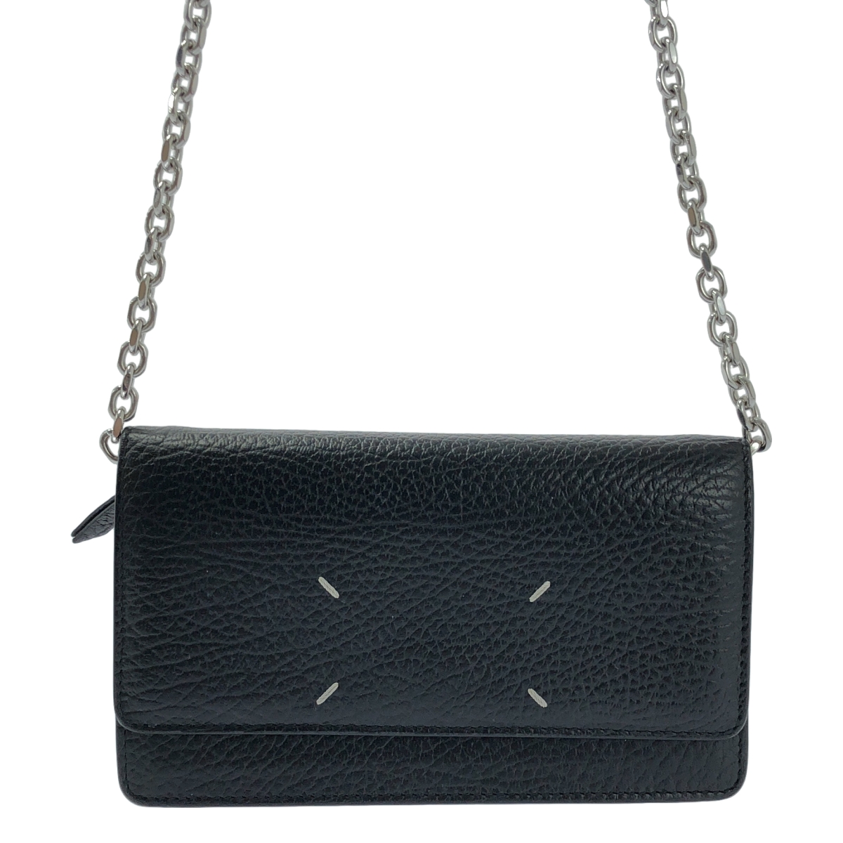 Maison Margiela / メゾンマルジェラ グレインレザー チェーン ロングウォレット