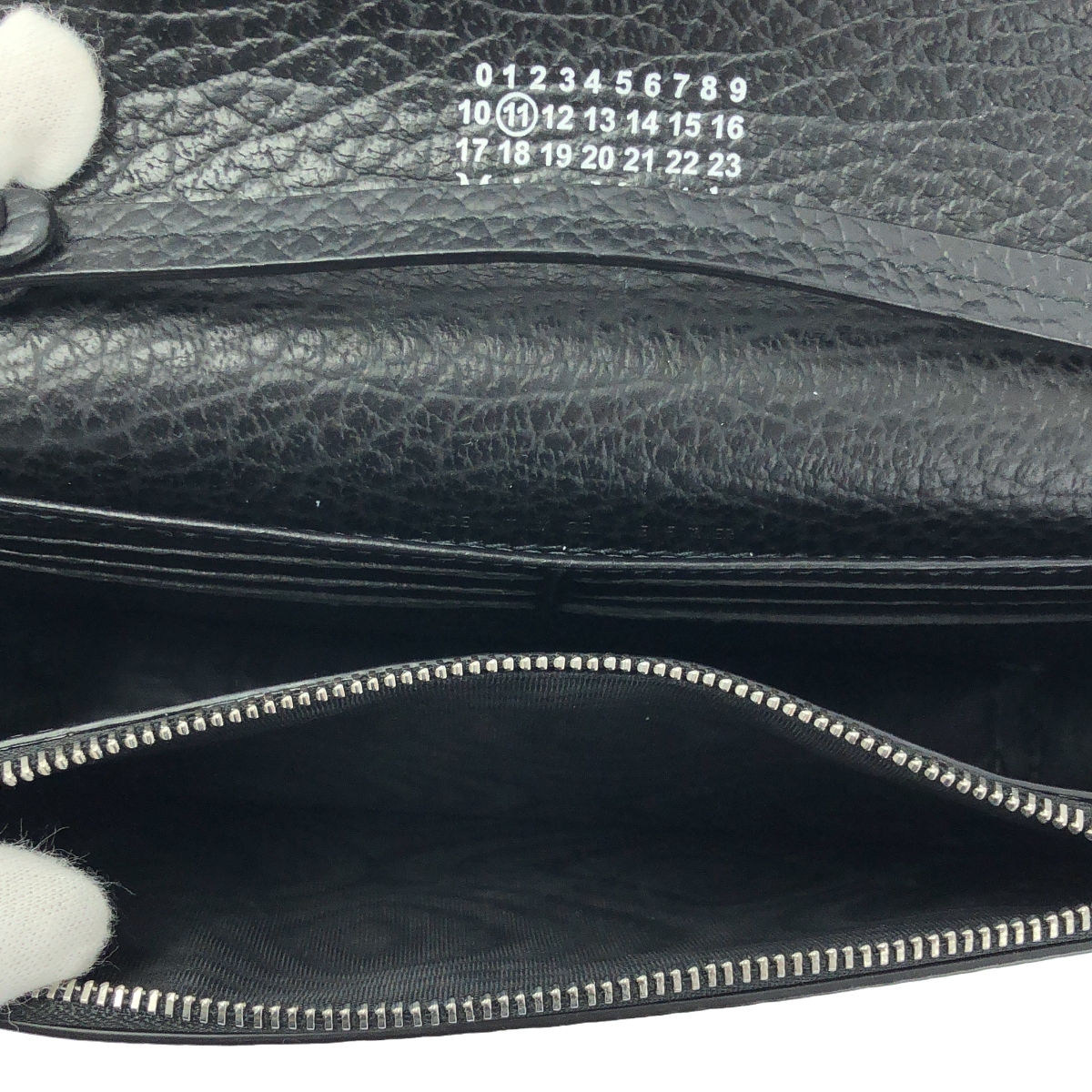 Maison Margiela / メゾンマルジェラ グレインレザー チェーン ロングウォレット