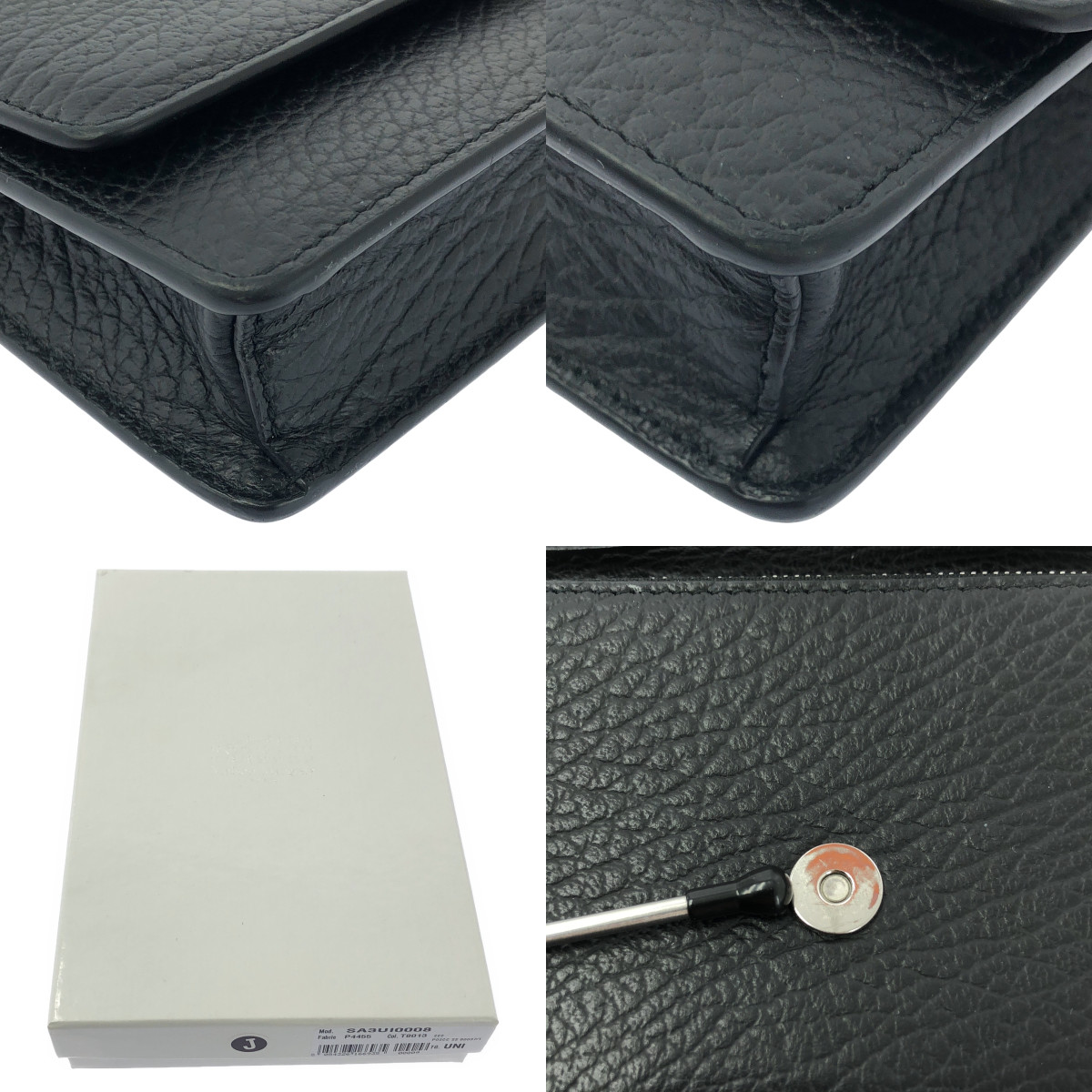 Maison Margiela / メゾンマルジェラ グレインレザー チェーン ロングウォレット