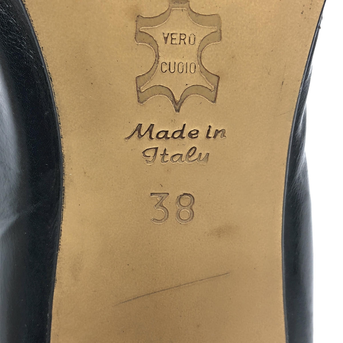 Martin Margiela / マルタンマルジェラ シャーリング加工 レザー ヒール パンプス