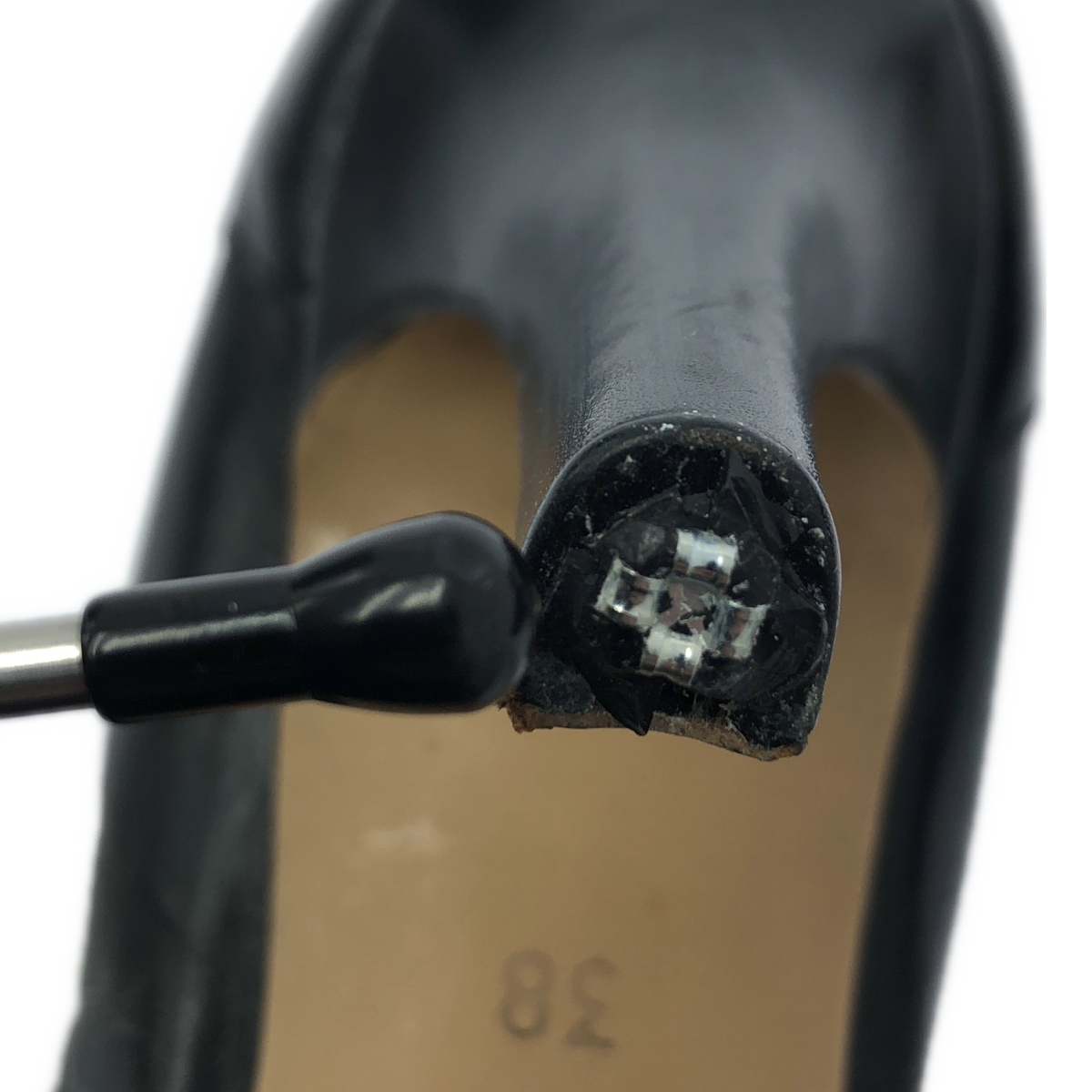 Martin Margiela / マルタンマルジェラ シャーリング加工 レザー ヒール パンプス
