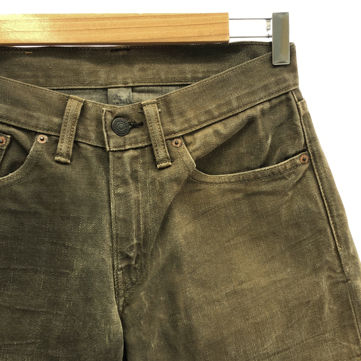 RRL / ダブルアールエル Slim Fit 5-Pocket Denim Distressed Brown Wash スリムフィット デニムパンツ ブラウンウォッシュ