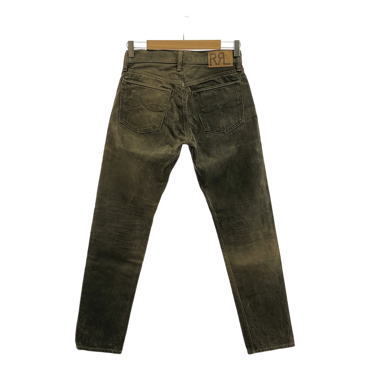 RRL / ダブルアールエル Slim Fit 5-Pocket Denim Distressed Brown Wash スリムフィット デニムパンツ ブラウンウォッシュ