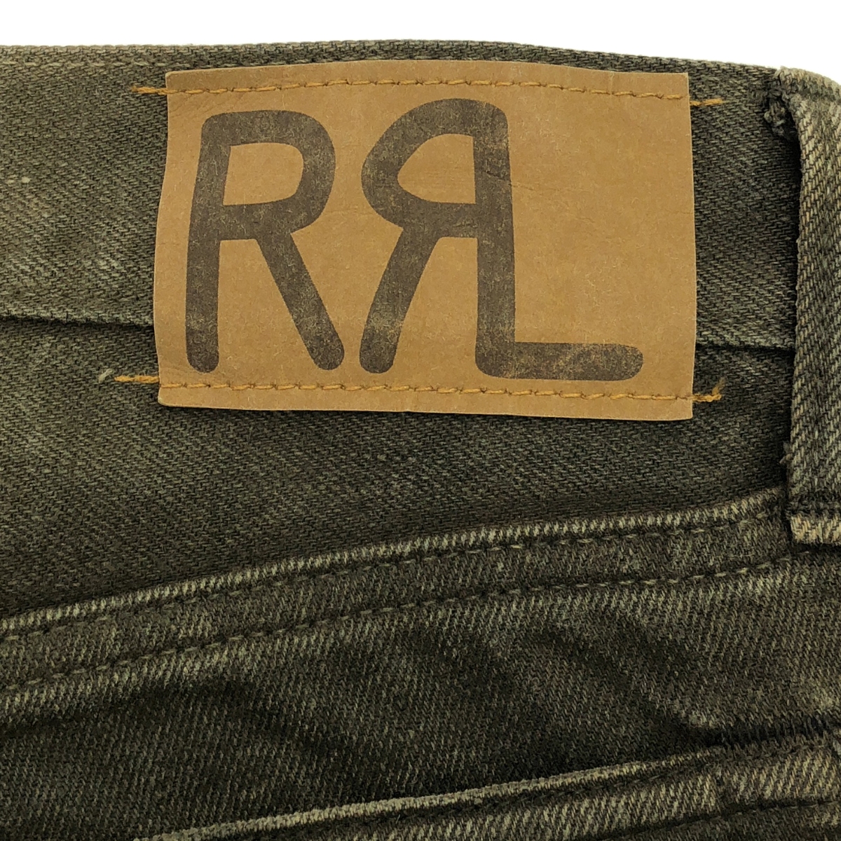 RRL / ダブルアールエル Slim Fit 5-Pocket Denim Distressed Brown Wash スリムフィット デニムパンツ ブラウンウォッシュ