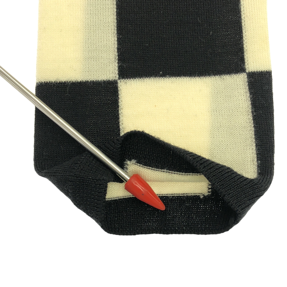 COMME des GARCONS / コムデギャルソン フラッグチェック クルーネックニット