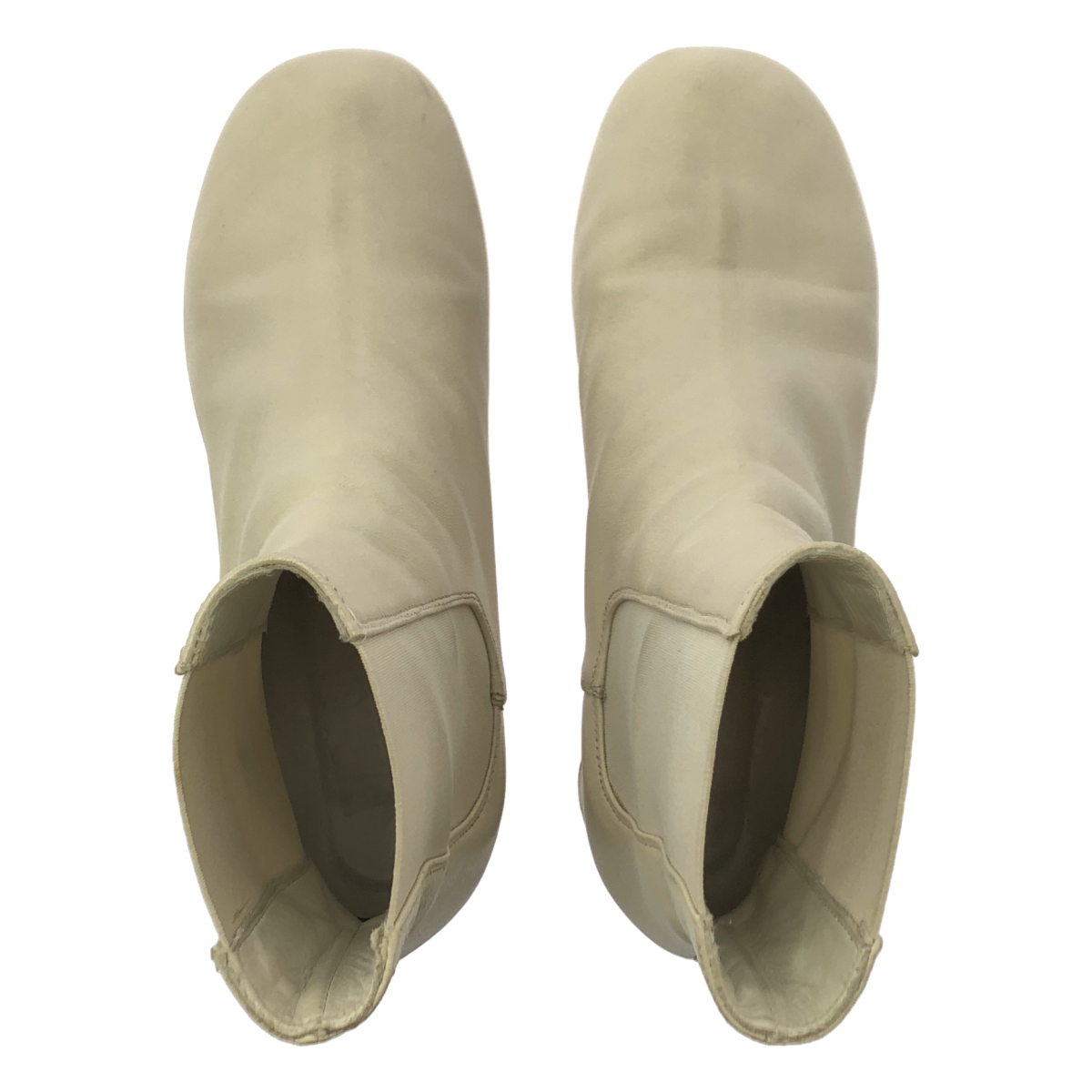 MM6 Maison Margiela / エムエムシックスメゾンマルジェラ サイドゴア レザー ラウンドトゥ ブーツ