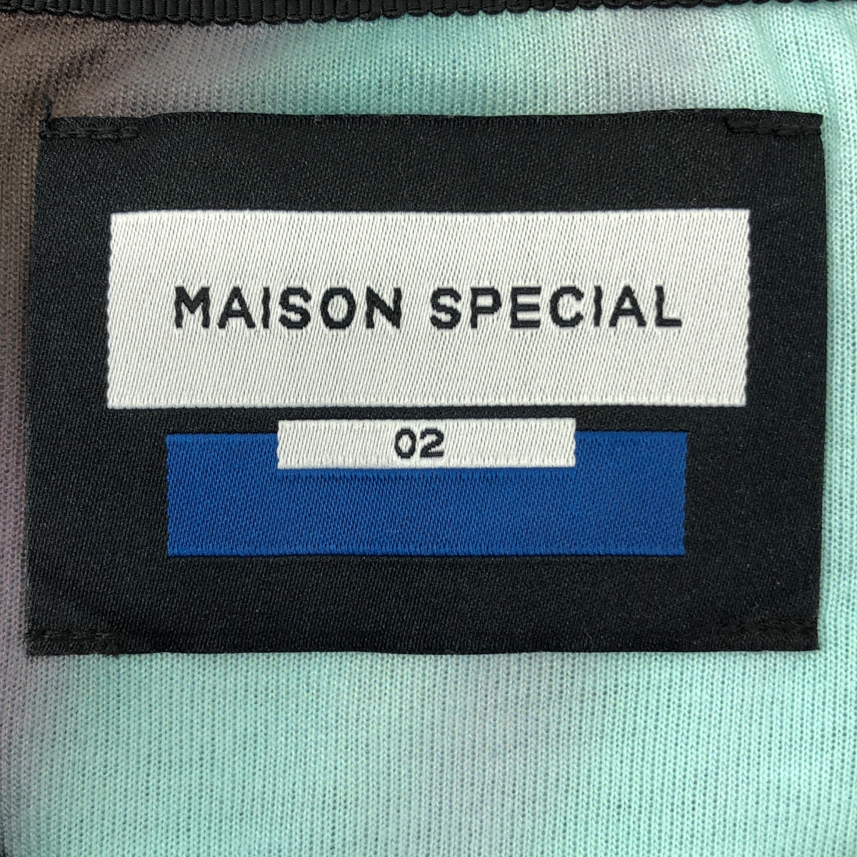 Maison Special / メゾンスペシャル アブストラクトフロー プライムオーバー クルーネック Tシャツ