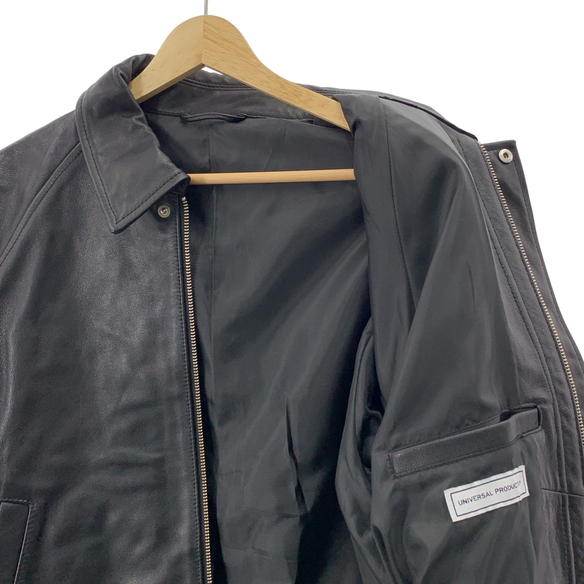 UNIVERSAL PRODUCTS / ユニバーサルプロダクツ GOAT LEATHER DRIZZLER JACKET ゴートレザー ドリズラー ジャケット