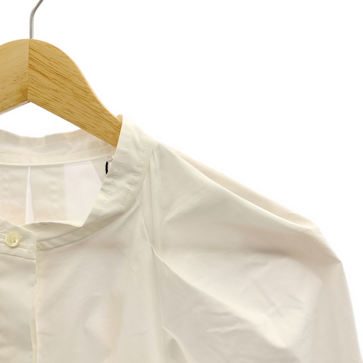 その他 × 翁安芸 ボリュームスリーブ バンドカラー シャツ ブラウス