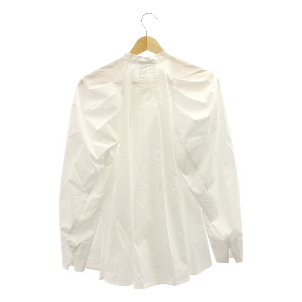 その他 × 翁安芸 ボリュームスリーブ バンドカラー シャツ ブラウス