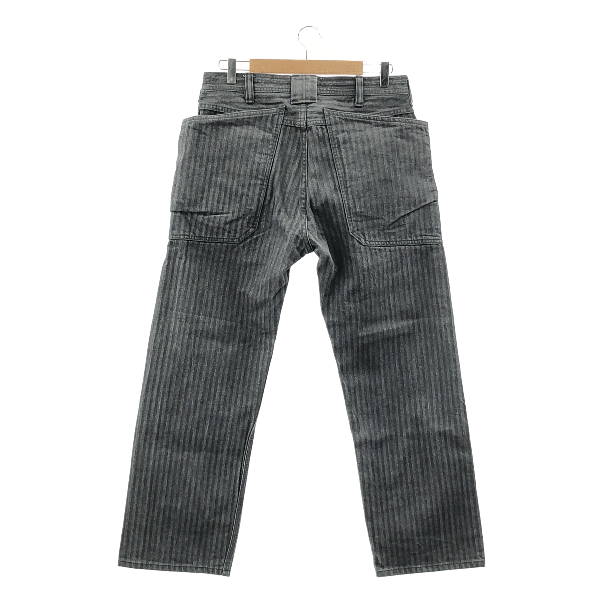 SASSAFRAS / ササフラス ブラックデニム ワーク ワイドパンツ