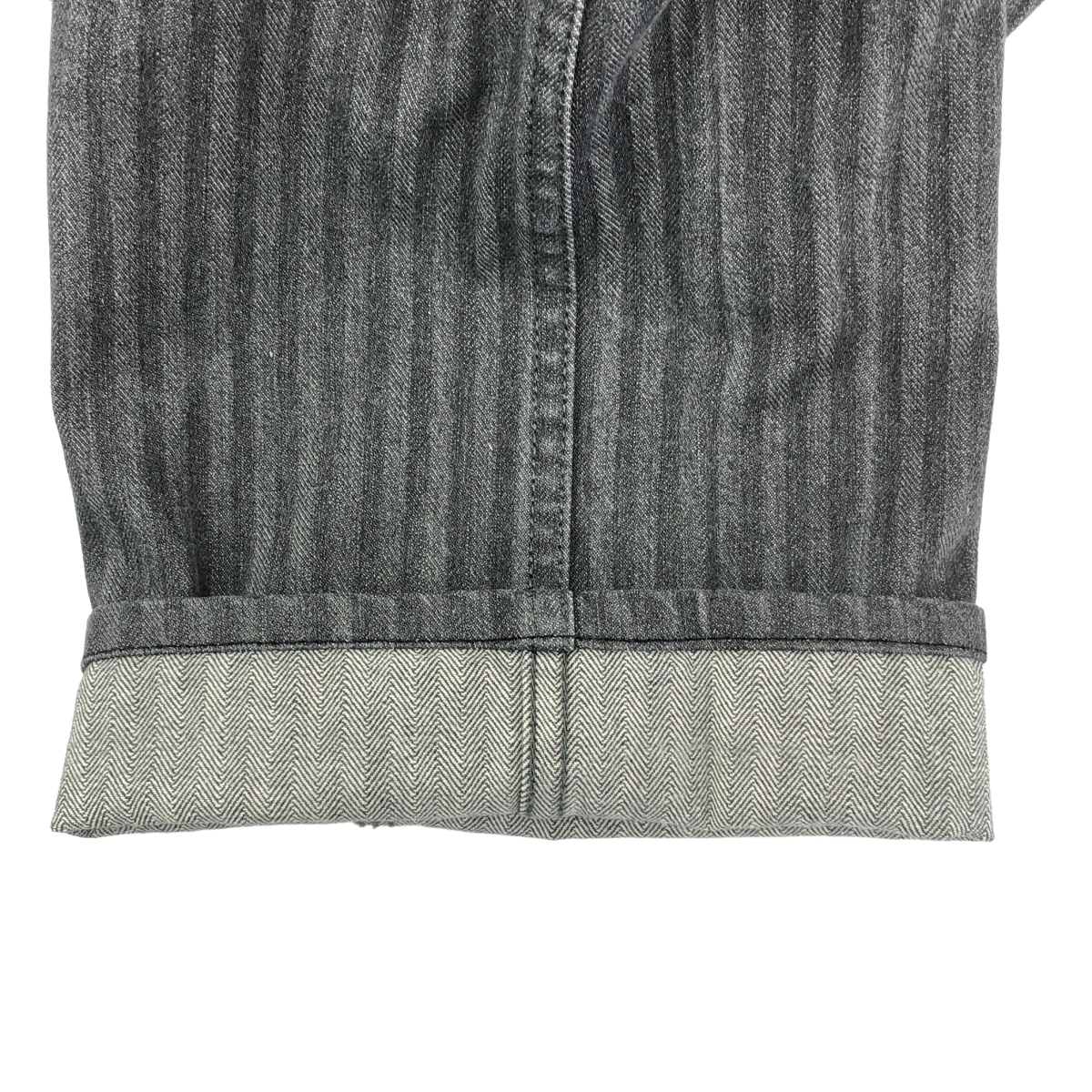 SASSAFRAS / ササフラス ブラックデニム ワーク ワイドパンツ