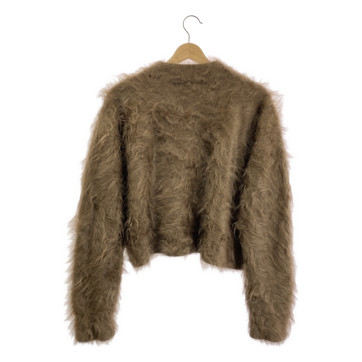 BLAMINK / ブラミンク カシミヤ ファー クルーネック クロップドニット