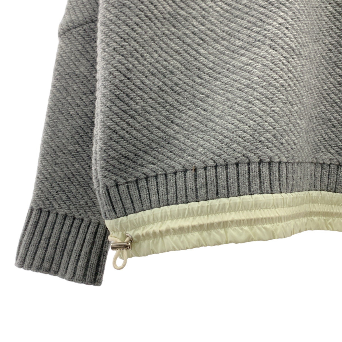 sacai / サカイ Wool Knit Pullover / ウール ドローストリング ニット セーター