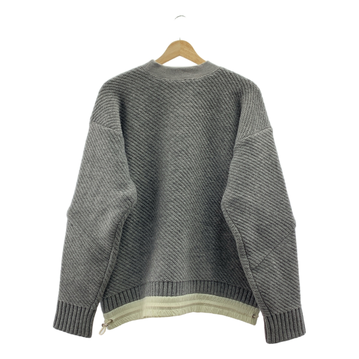 sacai / サカイ Wool Knit Pullover / ウール ドローストリング ニット セーター