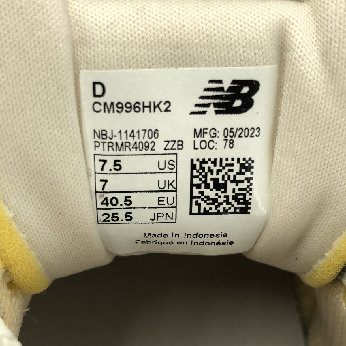 New Balance / ニューバランス CM996HK2 / スエード レザー スニーカー