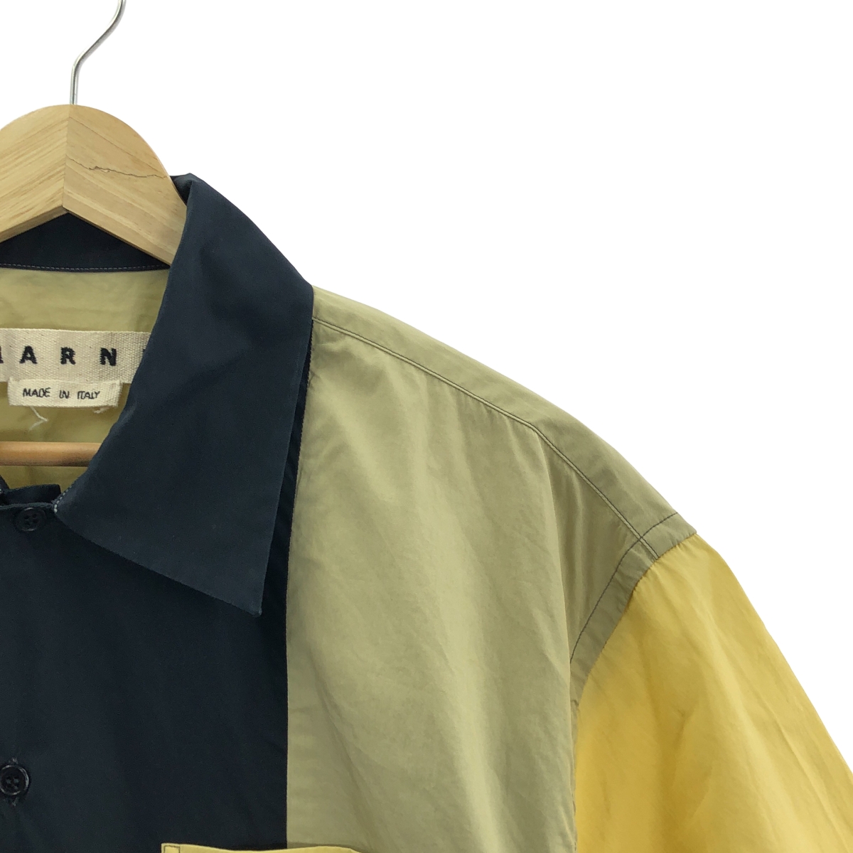 MARNI / マルニ コットン ブロッキング オープンカラーシャツ