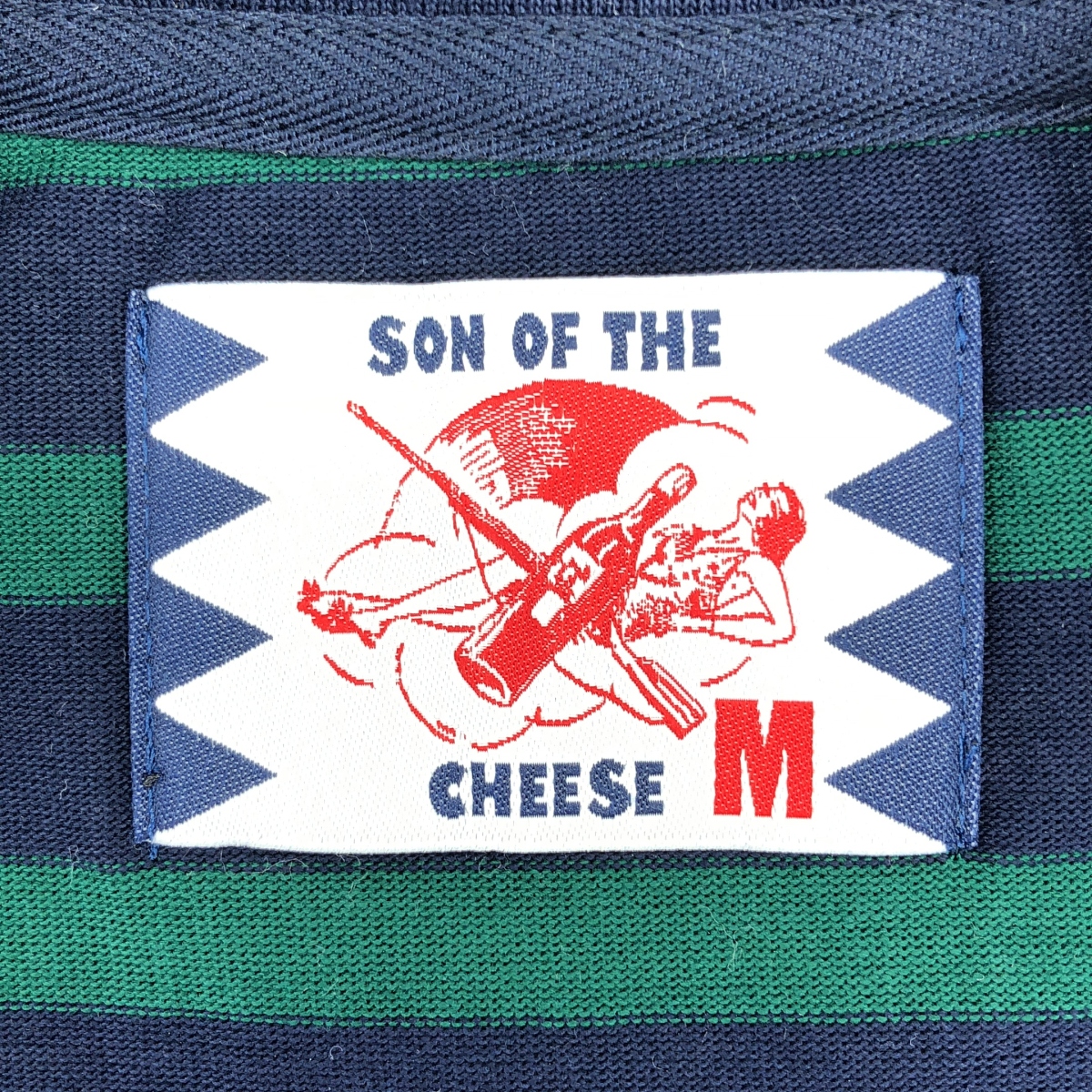SON OF THE CHEESE / サノバチーズ Odd Border TEE コットン ボーダー Tシャツ
