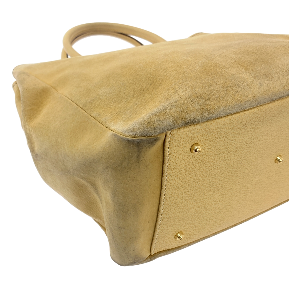 GUCCI / グッチ スエード レザー ハンド トートバッグ / 裏地総柄 / ユニセックス