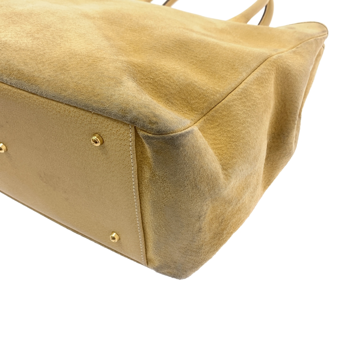 GUCCI / グッチ スエード レザー ハンド トートバッグ / 裏地総柄 / ユニセックス