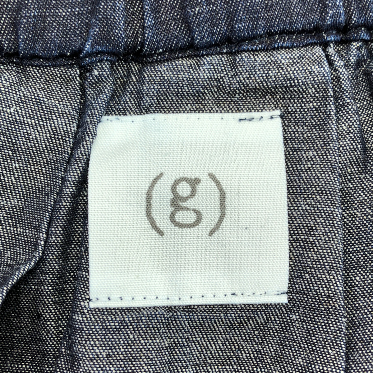 (g) / グラム コットン リネン ライトデニム ワンショルダースカート