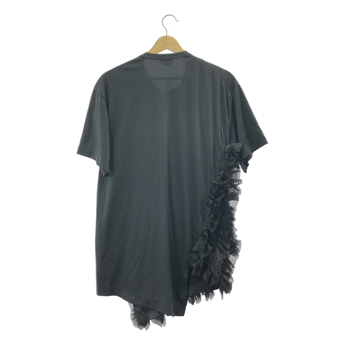 COMME des GARCONS HOMME PLUS / コムデギャルソンオムプリュス フロントメッシュフリル ポリエステル カットソー