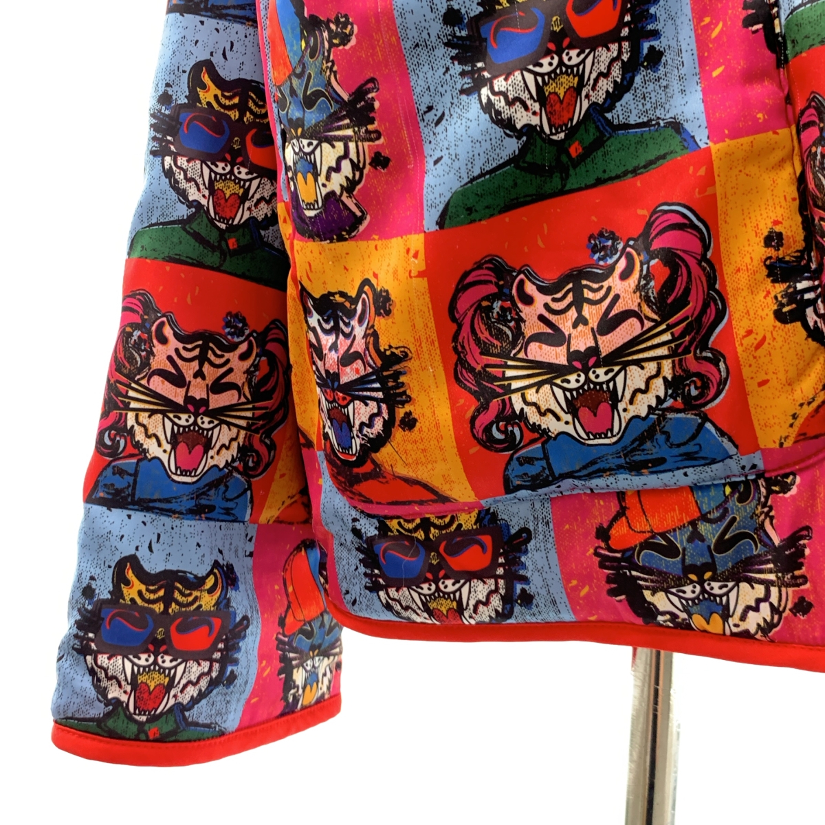 VIVIENNE TAM / ヴィヴィアンタム 総柄 中綿 オーバーシルエット チャイナ ジャケット